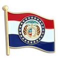 Missouri State Flag Pin